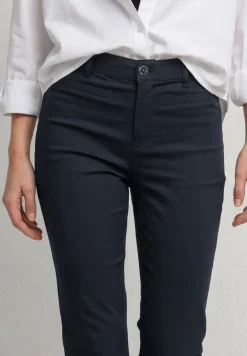 3/4 broek met flared pijpen in casual pasvorm