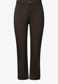 3/4 broek met flared pijpen in casual pasvorm