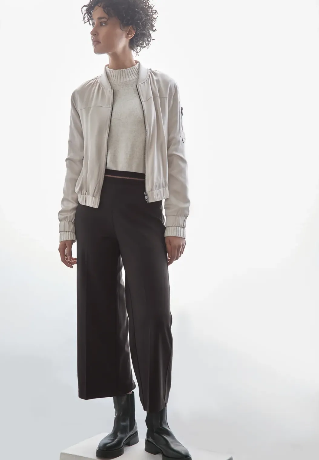 7/8 broek met wijde pijpen