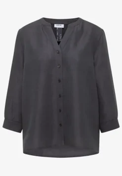 3/4 mouw blouse van linnenmix