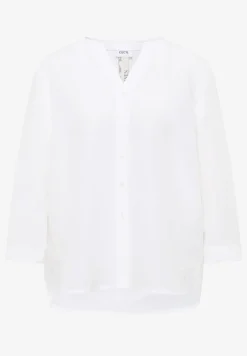 3/4 mouw blouse van linnenmix
