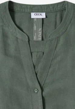3/4 mouw blouse van linnenmix