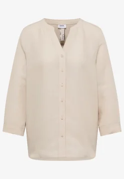 3/4 mouw blouse van linnenmix