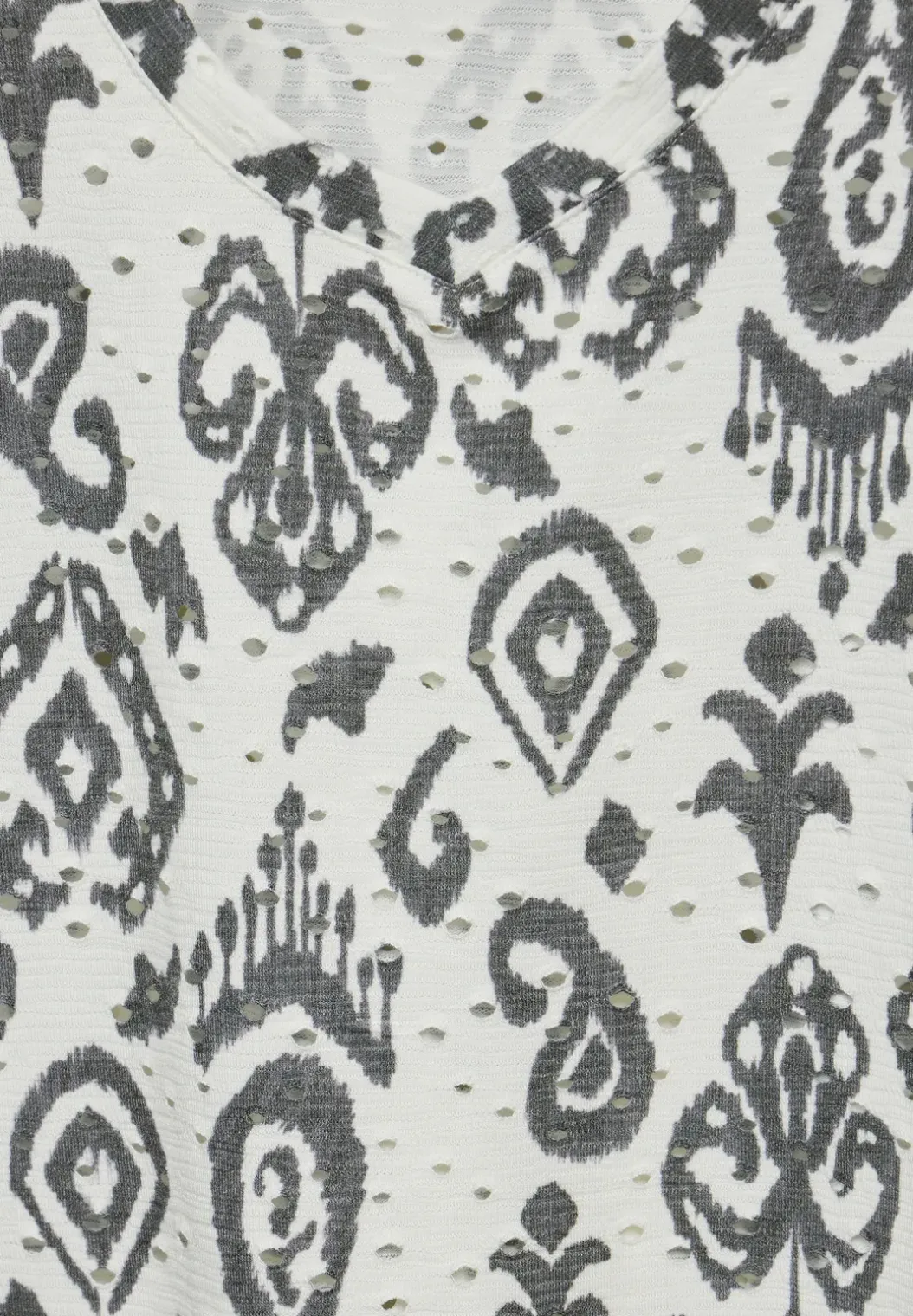 Ajour T-shirt met print