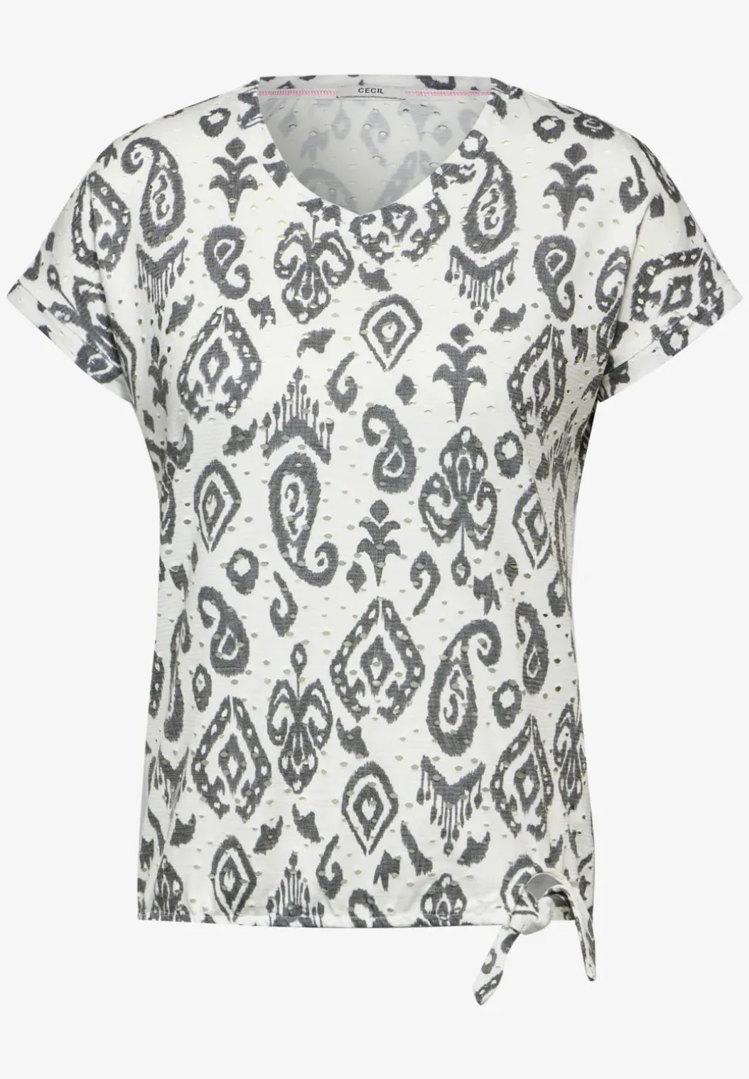 Ajour T-shirt met print