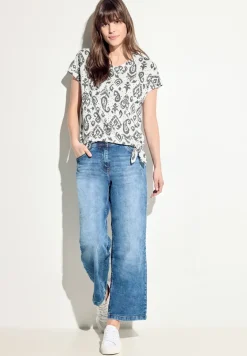 Ajour T-shirt met print