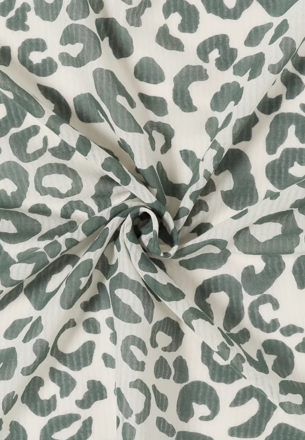 Bandana met textuur en leoprint