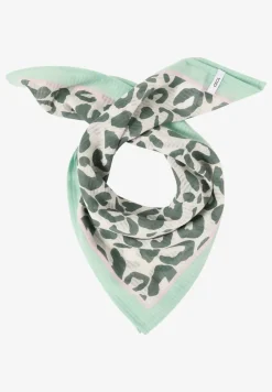 Bandana met textuur en leoprint