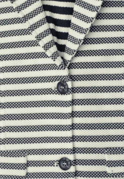 Basic blazer met knopen en strepen