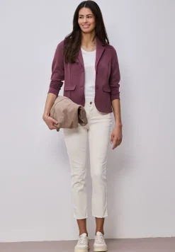 Basic blazer met reverskraag