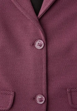 Basic blazer met reverskraag