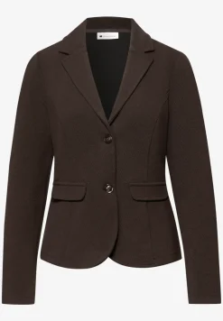 Basic blazer met reverskraag