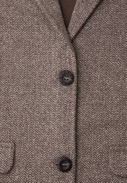 Basic blazer met reverskraag