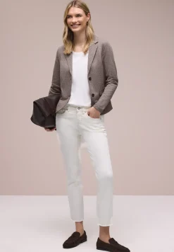 Basic blazer met reverskraag