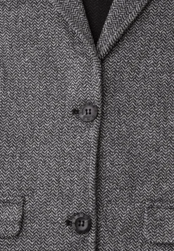 Basic blazer met reverskraag