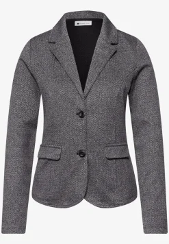 Basic blazer met reverskraag