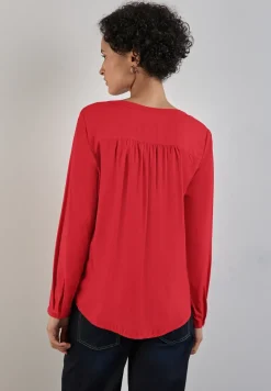 Basic blouse in effen kleur