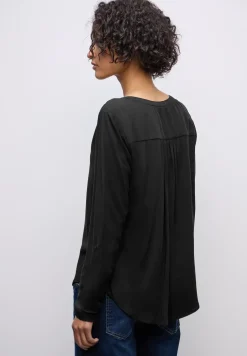 Basic blouse in effen kleur
