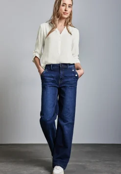 Basic blouse in effen kleur