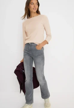 Basic shirt in effen kleur