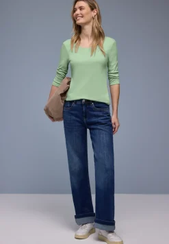 Basic Shirt met 3/4 mouwen