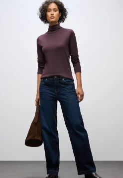 Basic shirt met coltrui
