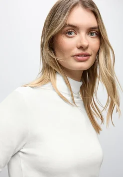 Basic shirt met coltrui