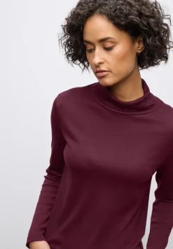 Basic shirt met coltrui