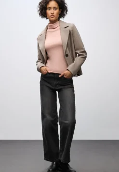 Basic shirt met coltrui