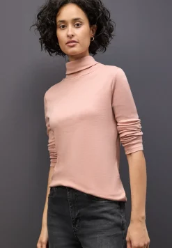 Basic shirt met coltrui
