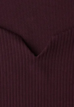 Basic shirt met geribbelde textuur