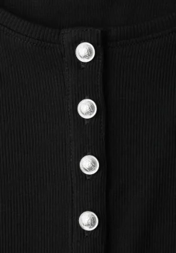 Basic Shirt met geribde textuur