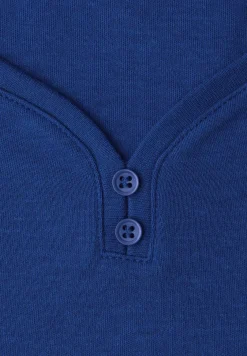 Basic shirt met knoopdetail
