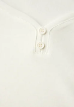 Basic shirt met knoopdetail
