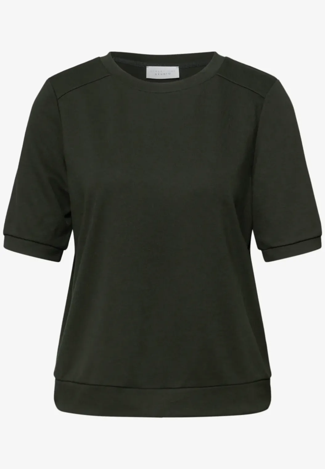 Basic Shirt met korte mouwen en ronde hals
