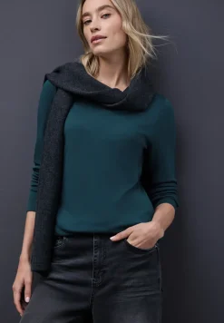Basic shirt met lange mouwen