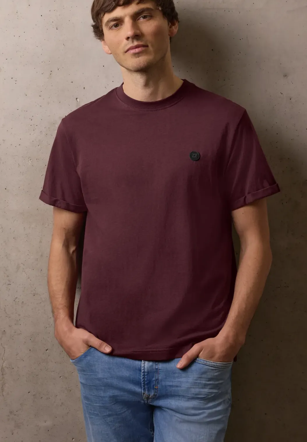 Basic Shirt met omslag