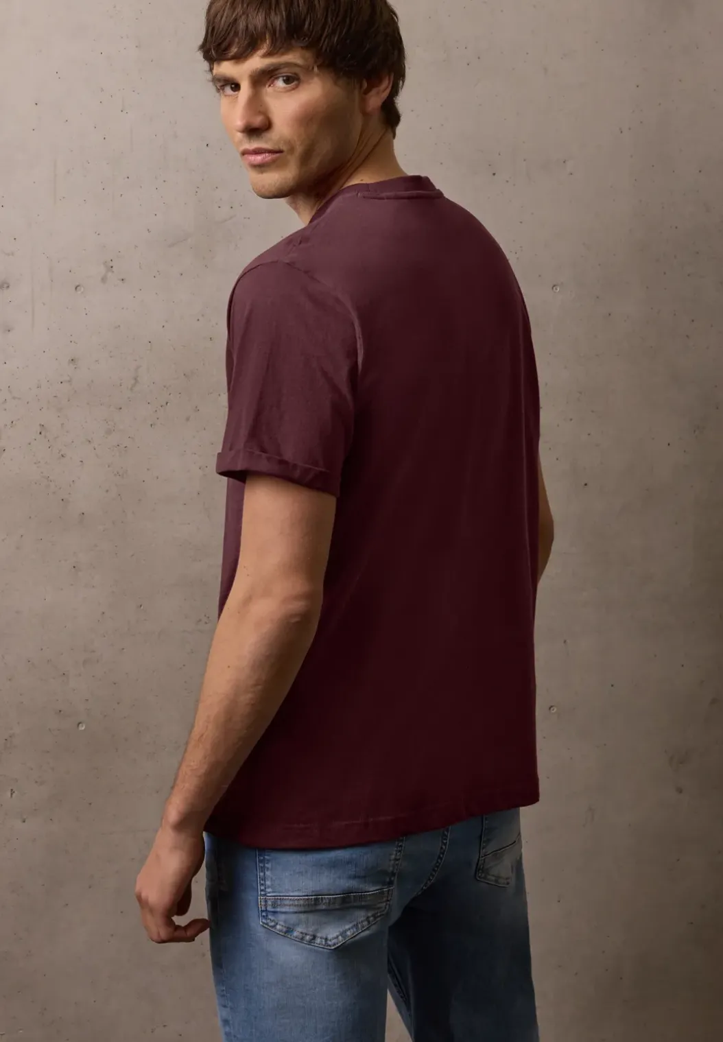 Basic Shirt met omslag