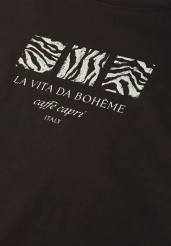 Basic Shirt met ronde hals en print