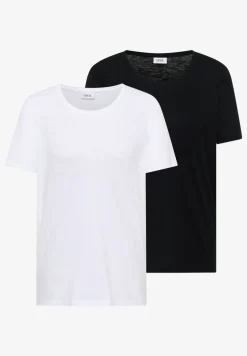 Basic Shirt met ronde hals in een 2-pack