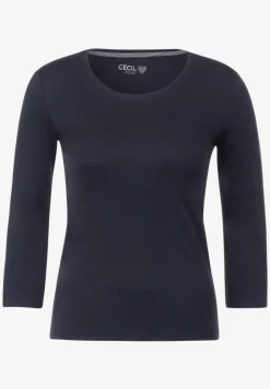 Basic shirt met ronde hals