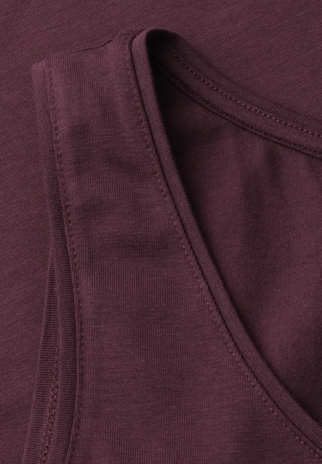 Basic top met ronde hals in jersey