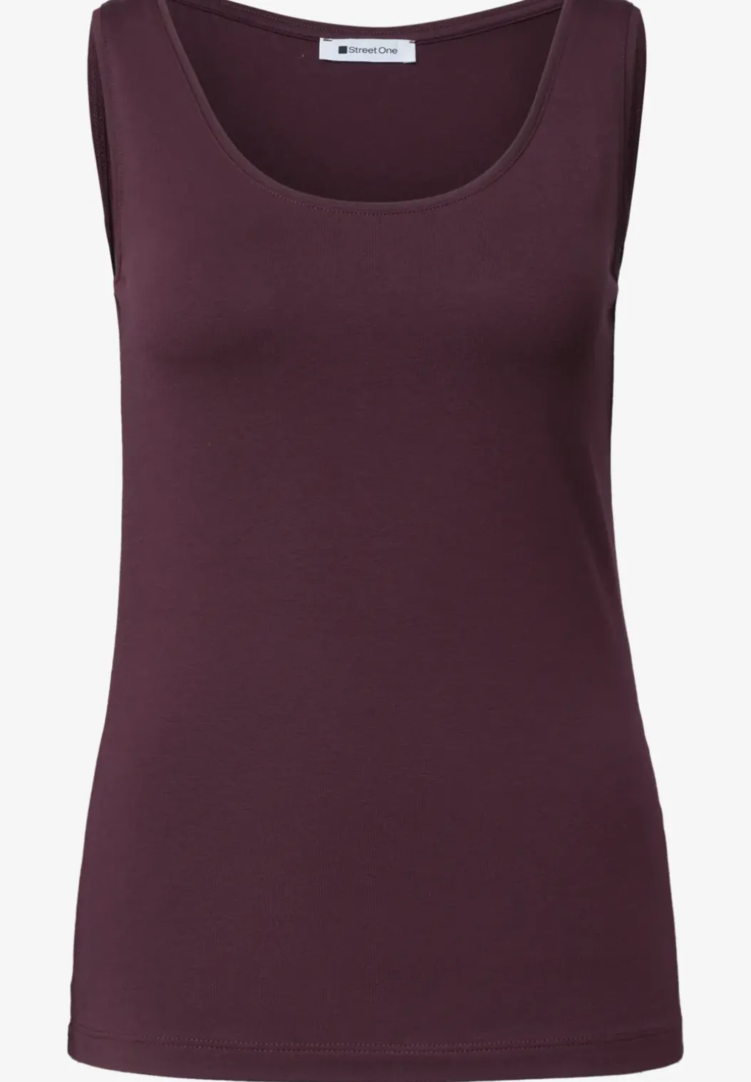 Basic top met ronde hals in jersey