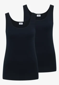 Basic top met ronde hals in een 2-pack