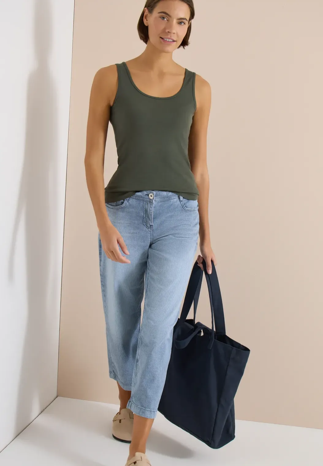 Basic top met ronde hals in een 2-pack