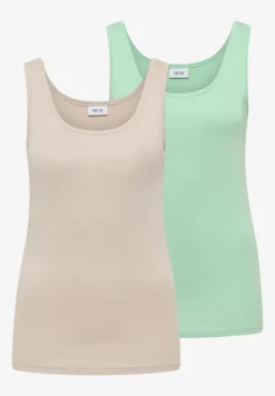 Basic top met ronde hals in een 2-pack