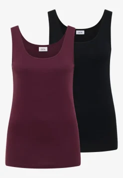 Basic top met ronde hals in een 2-pack