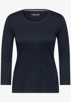 Basic T-shirt in effen kleur