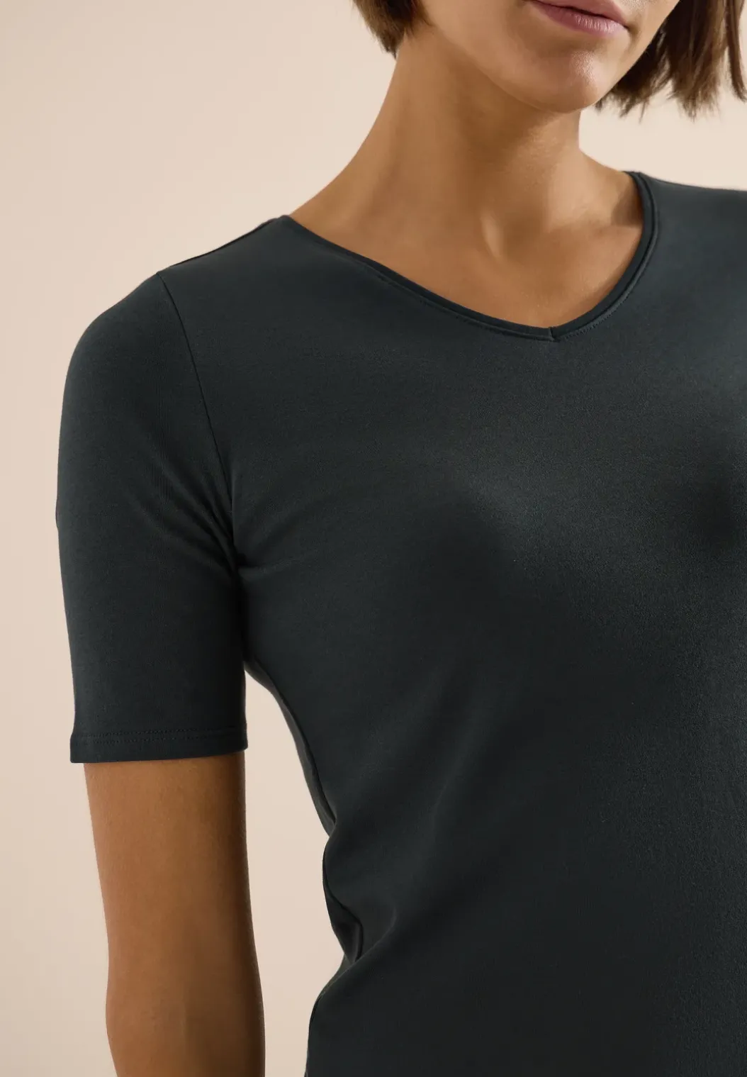 Basic katoenen shirt
