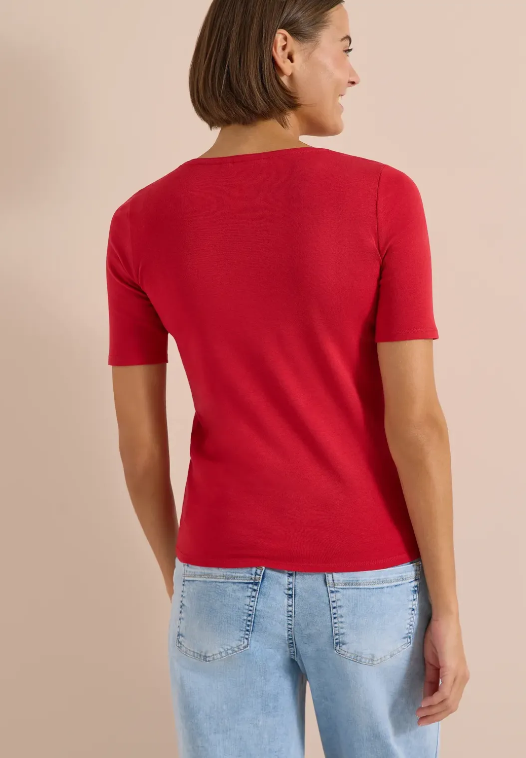 Basic katoenen shirt